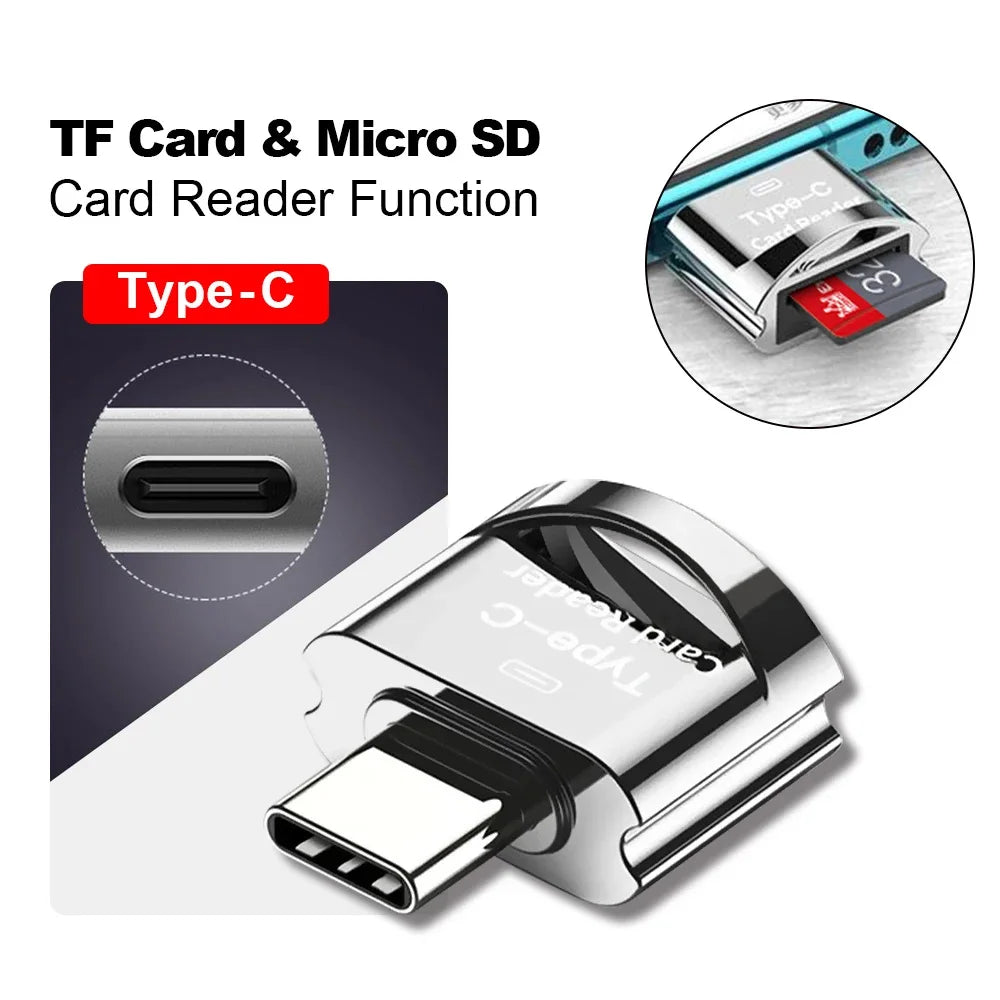 USB 3.0 Typ C Kartenleser für iPhone & Android