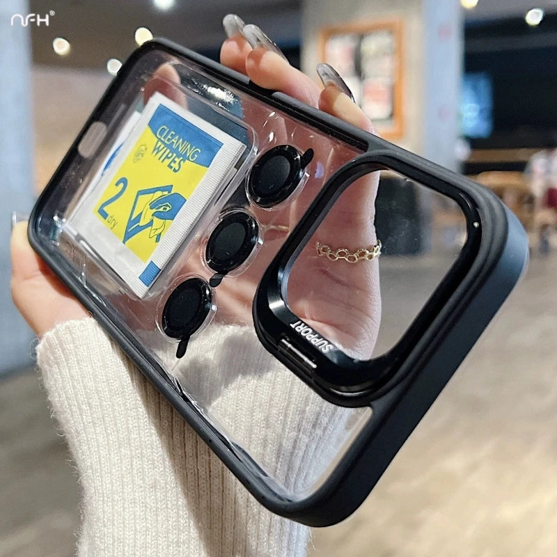 Für iPhone 17 Pro Max Luxus transparente Rahmenhülle