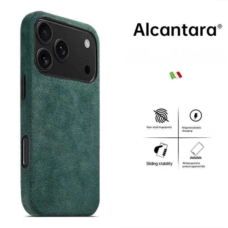 Alcantara Hülle für iPhone 17 Pro Max mit MagSafe