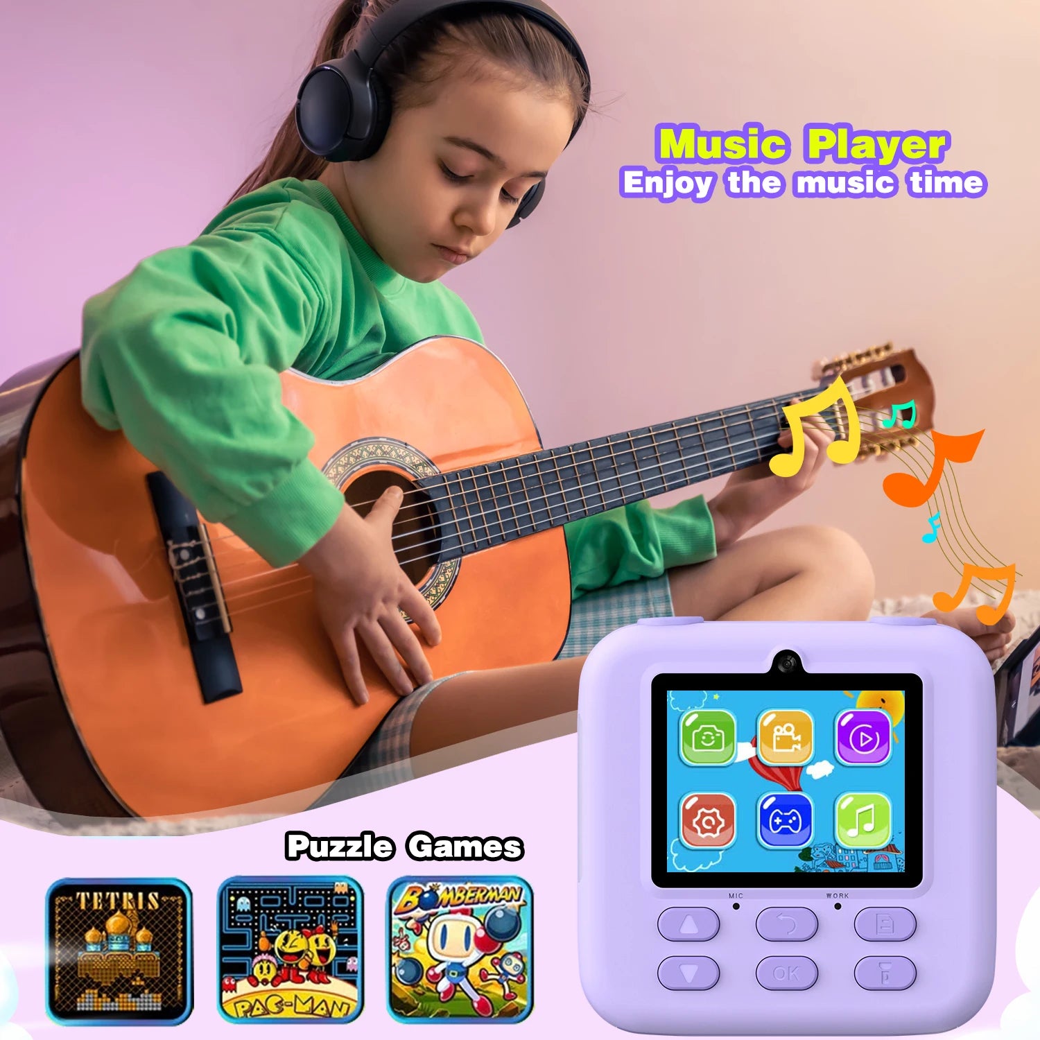 Kinder Sofortbildkamera HD Dual Kamera Selfie