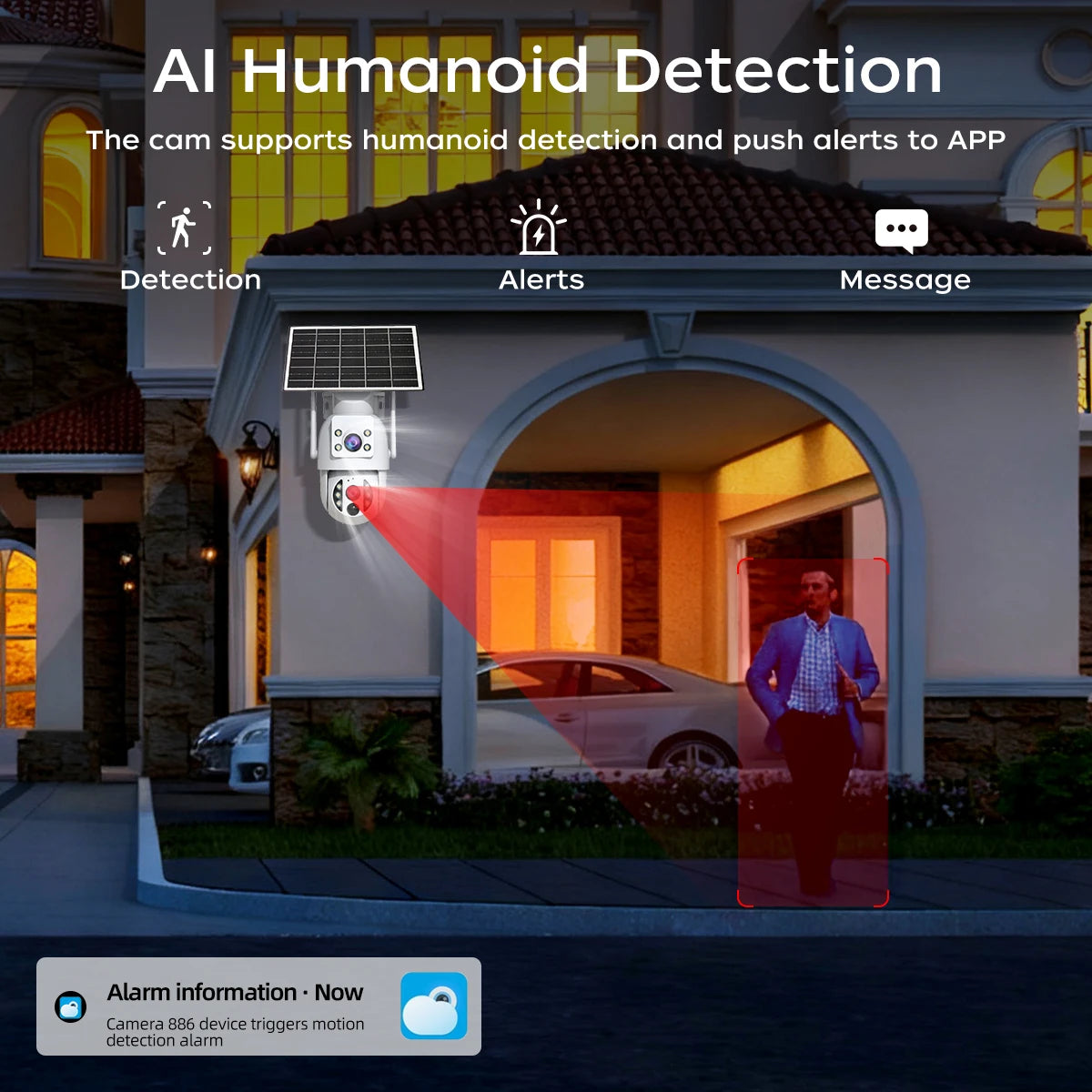 4K Solar WLAN PTZ Kamera mit Dual Objektiv Outdoor