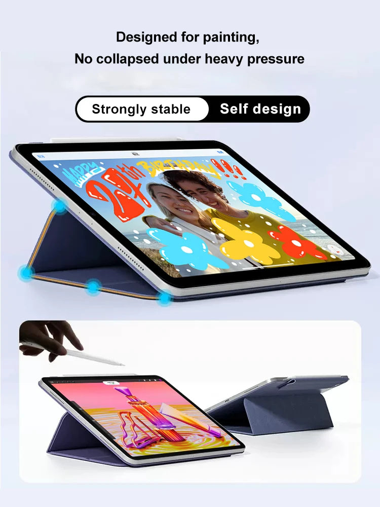 Étui magnétique pour iPad 10-13 pouces