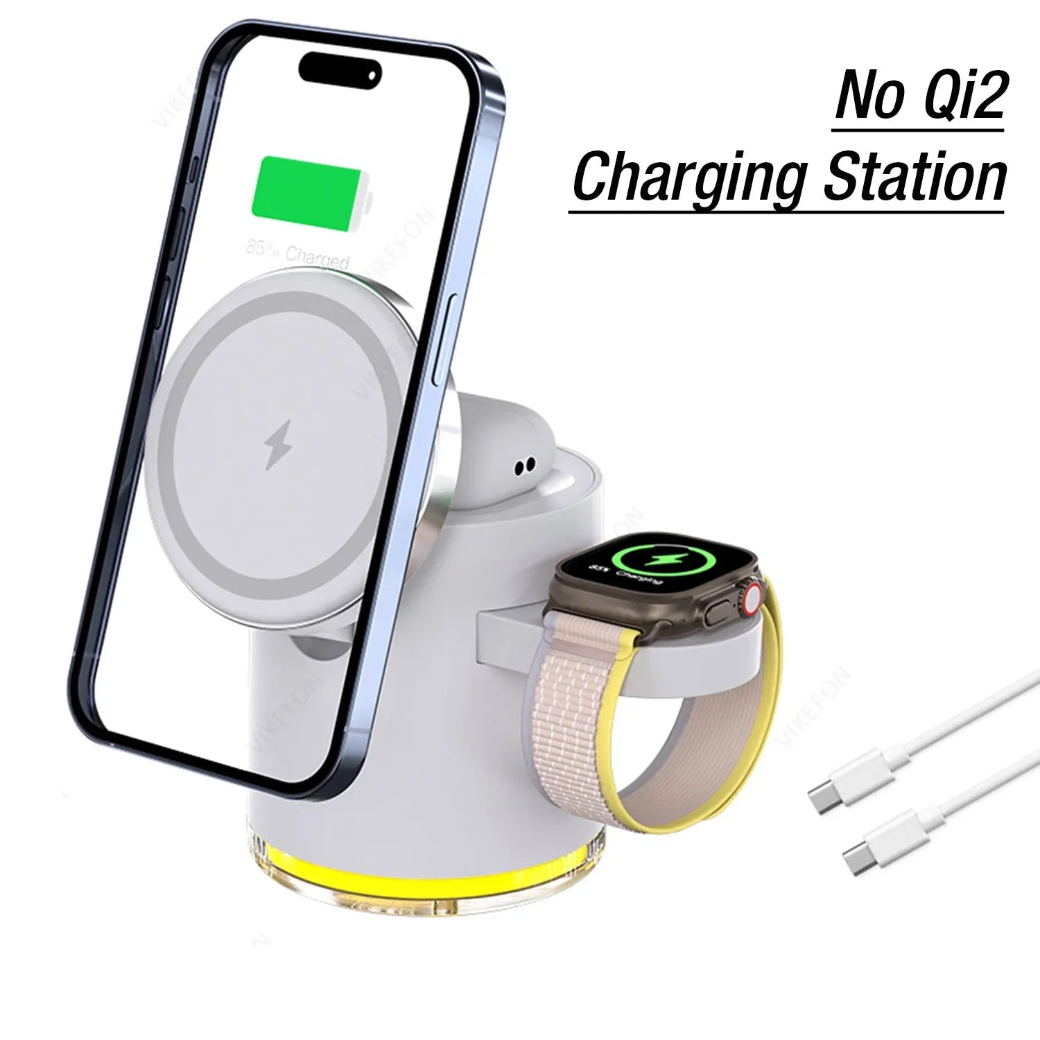 Faltbare 4-in-1 Qi2 Ladestation für iPhone & Watch