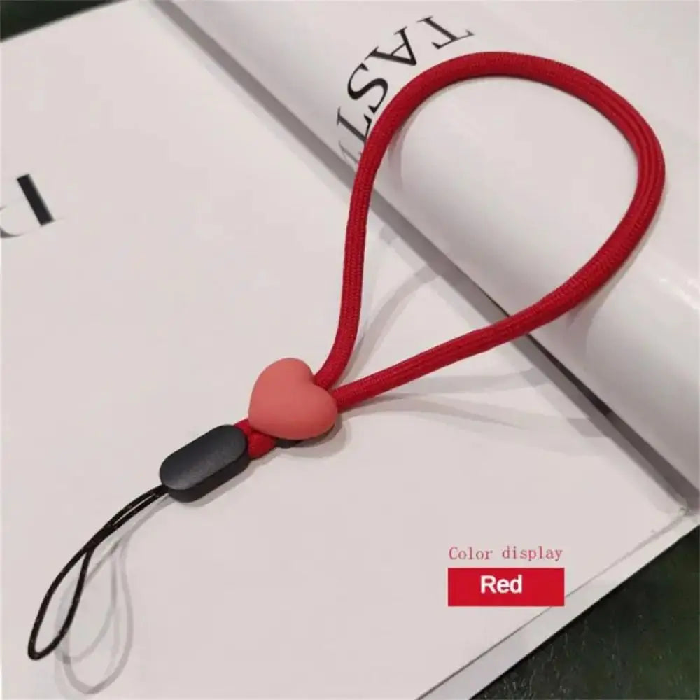 Verstellbarer Handy Lanyard mit Herz – Kurz & Bunt