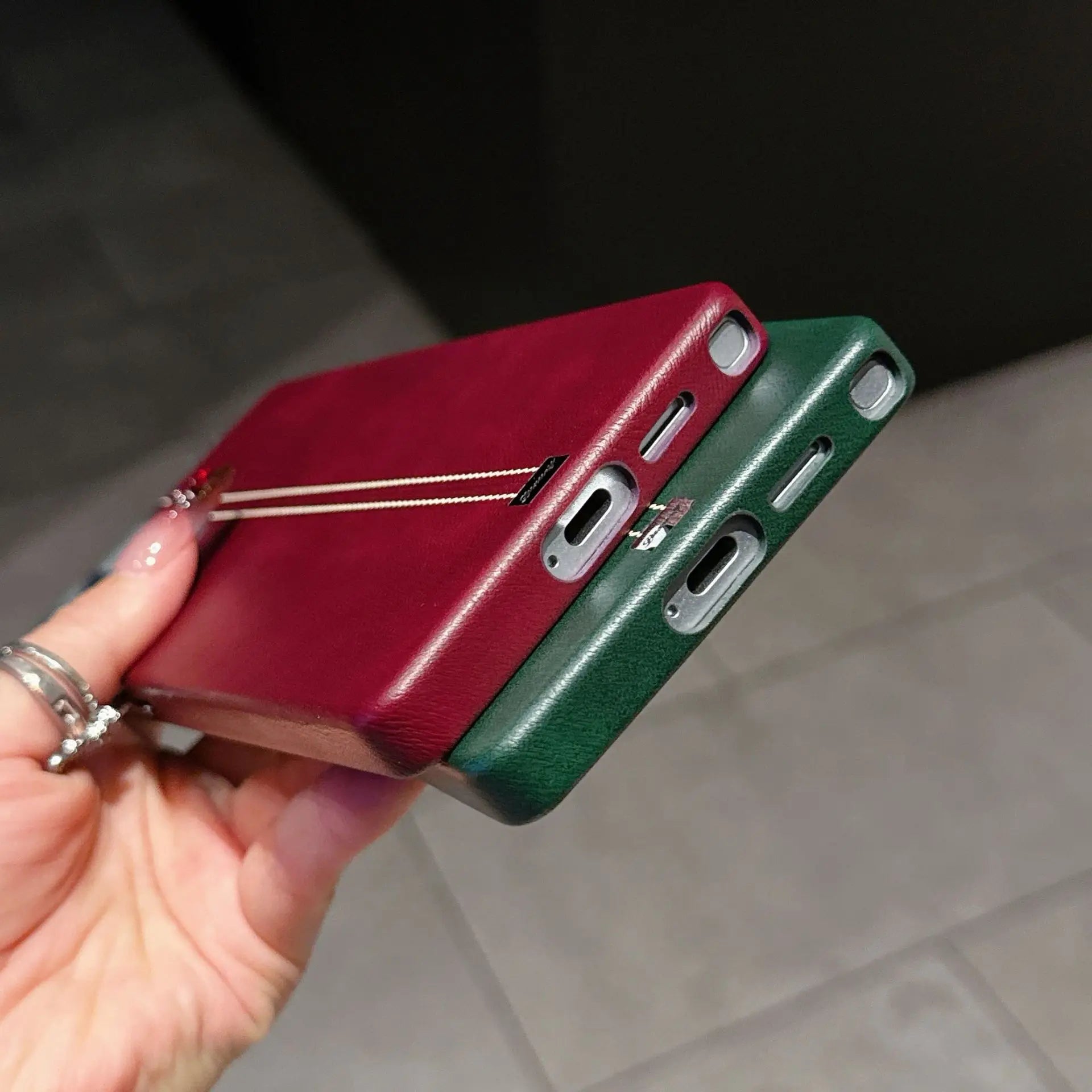 Vintage Leder Magsafe Hülle Samsung S25 Ultra