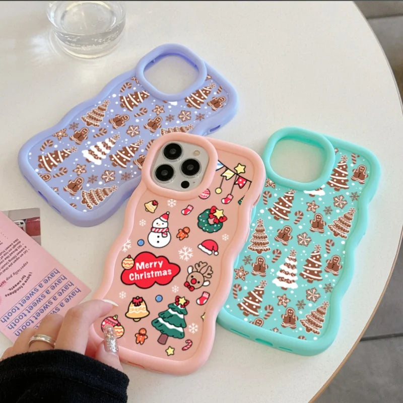 Niedliche Weihnachtsbaum Schneeflocke Hülle Samsung S25