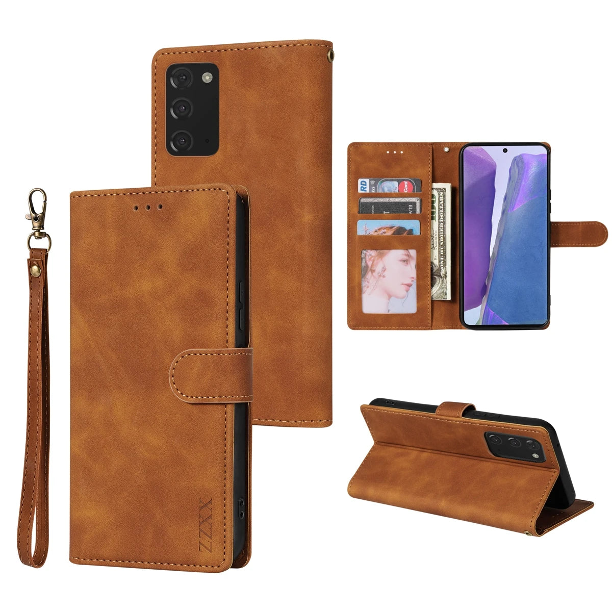 Magnetische Lederhülle für Samsung