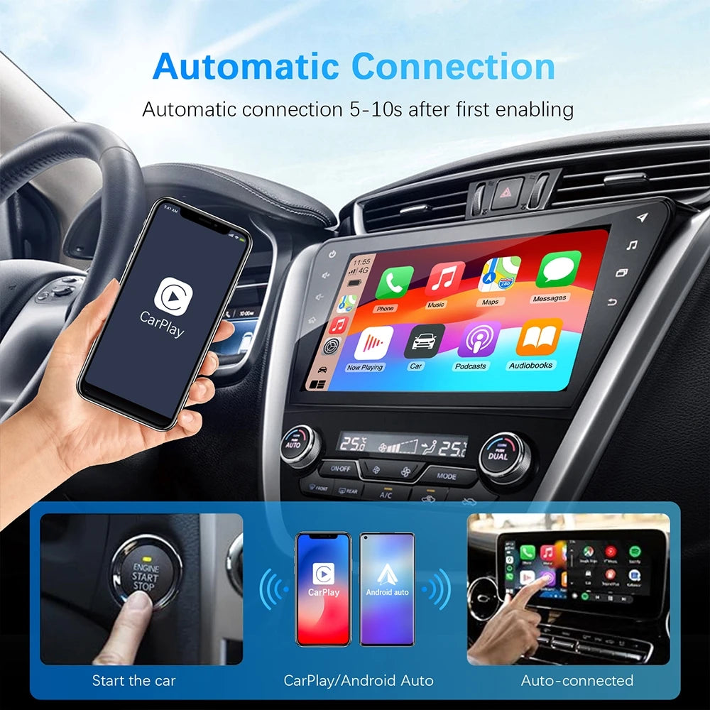 Kabelloser CarPlay Adapter Android Auto 2in1
