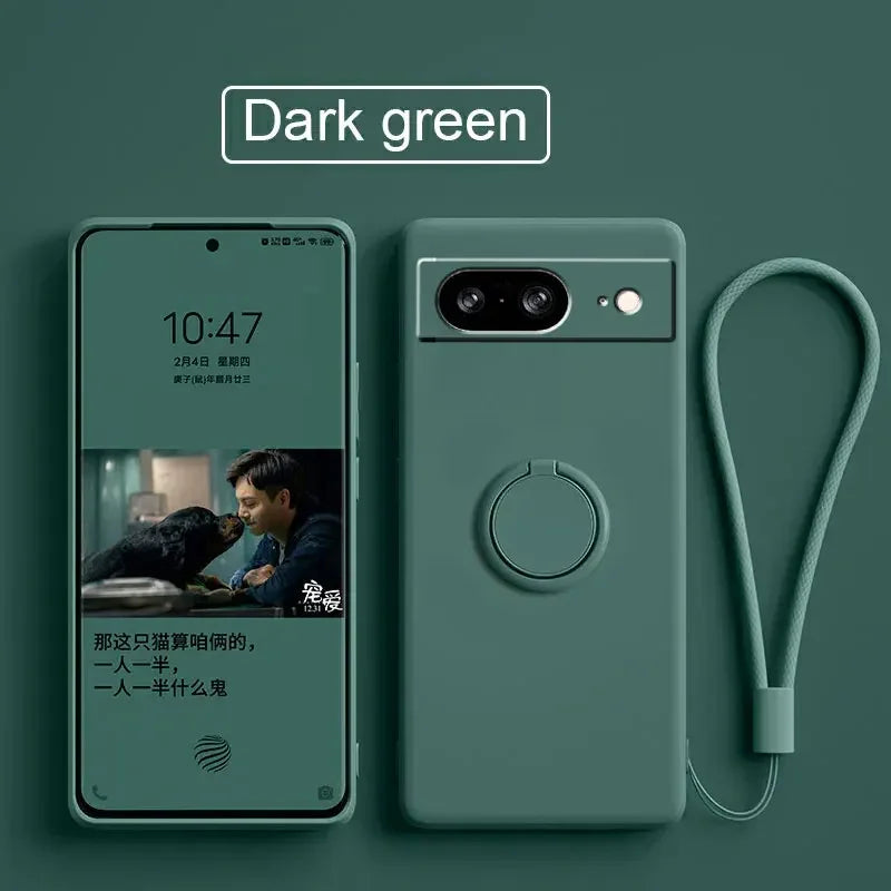 Pixel 8 9 Ringhalter Silikon Hülle