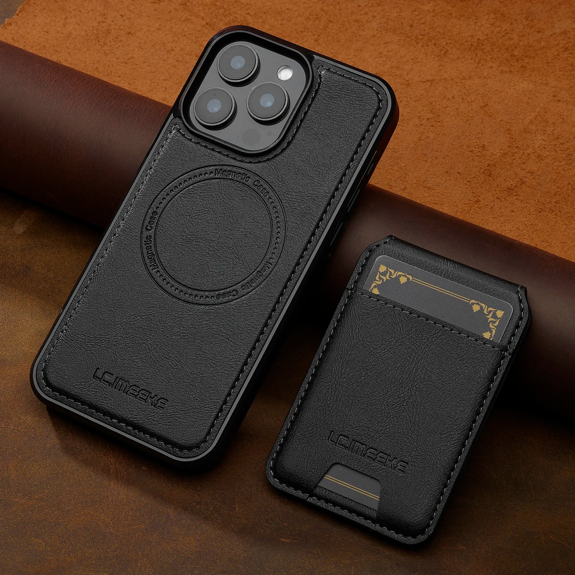 2-in-1 Lederhülle für iPhone 17 mit Kartenfach