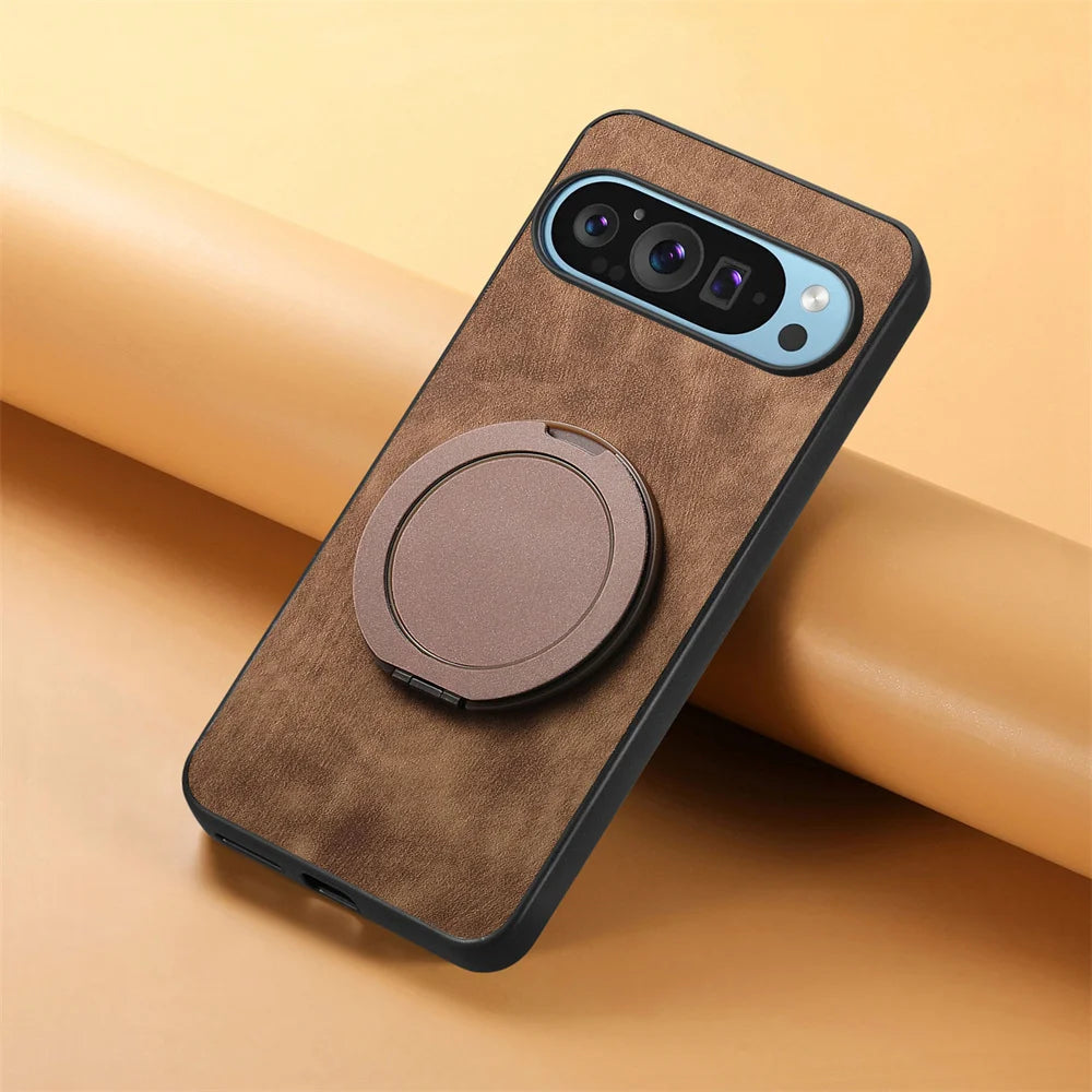 Magsafe Lederhülle mit Ständer Pixel