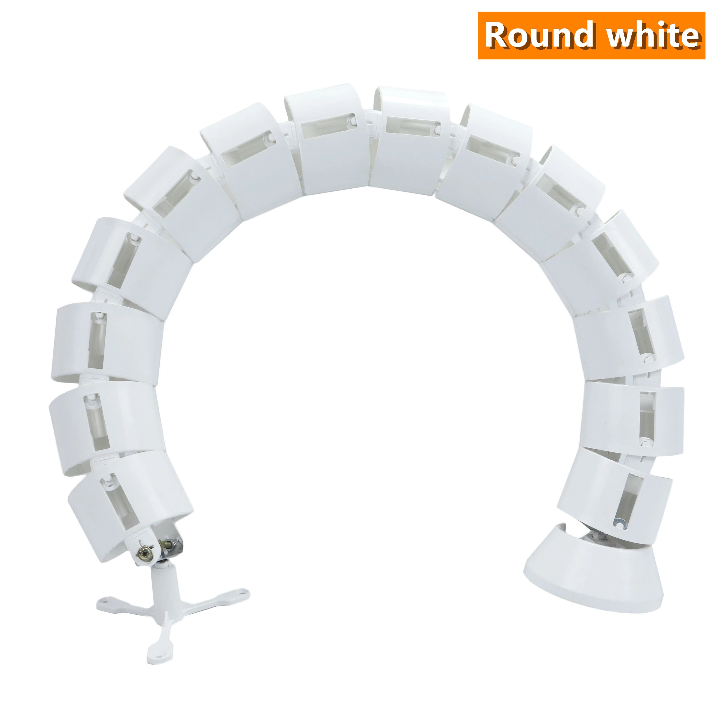 Black adjustable cable management for standing desks