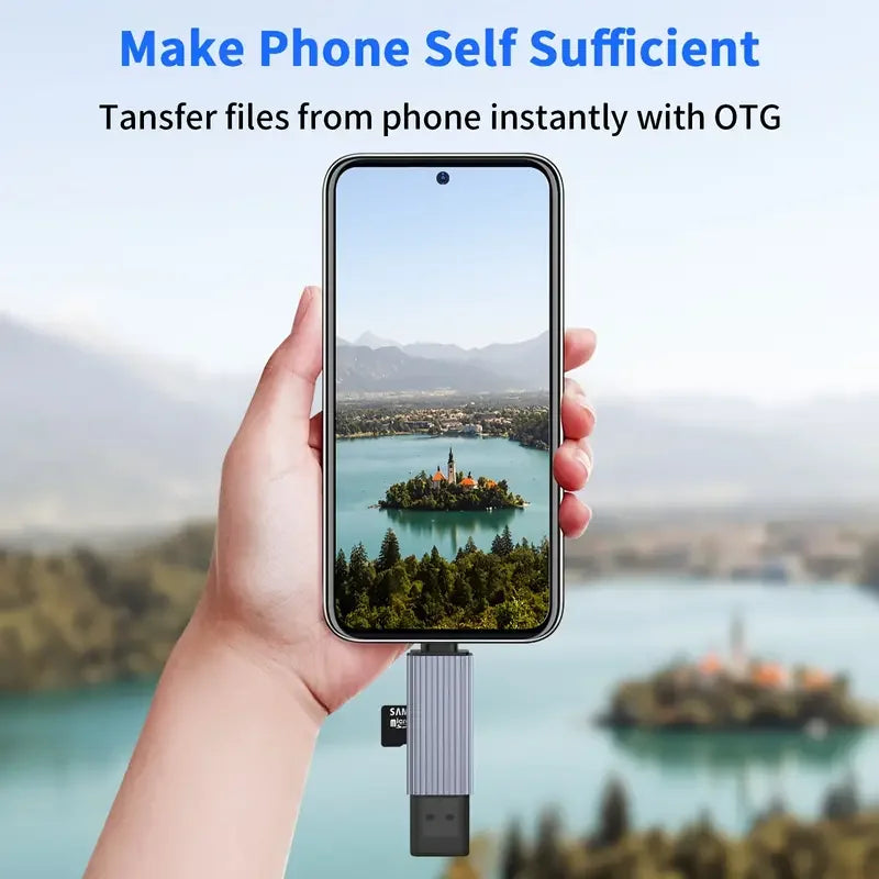Universeller SD TF Kartenleser USB-C USB-A Adapter