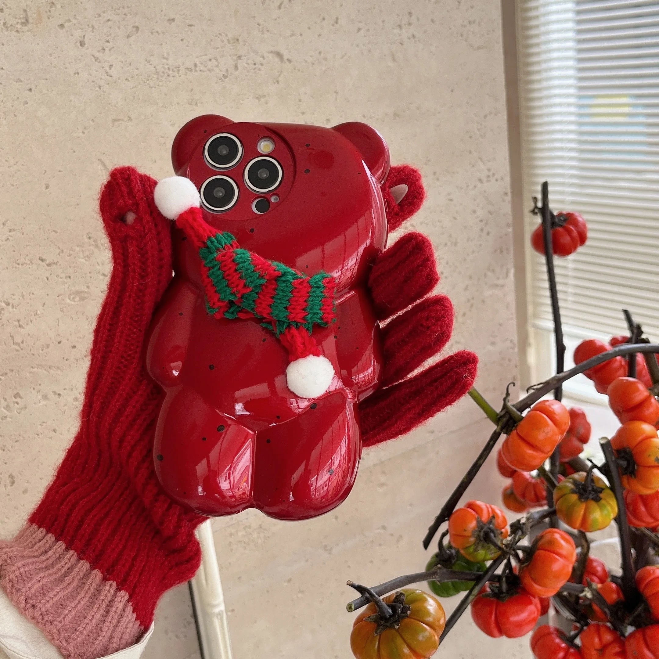 Weihnachts Bären Hülle für iPhone 16 Soft