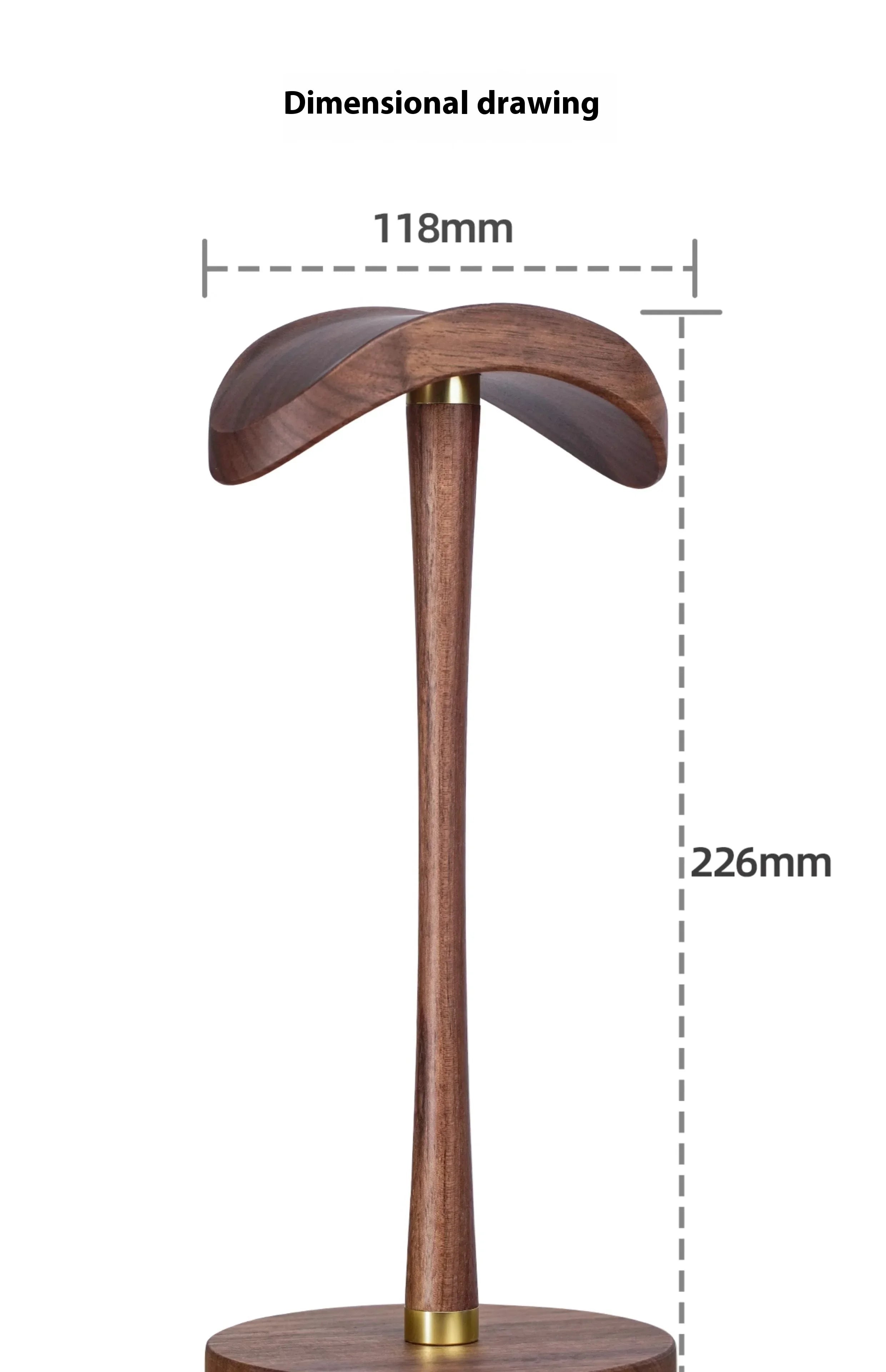 Walnuss Kopfhörerhalter aus Massivholz für Gaming