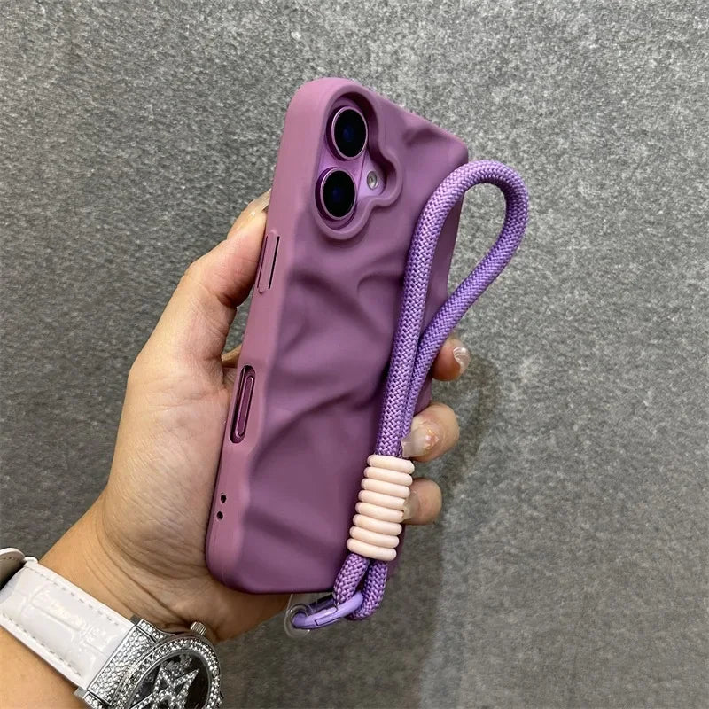 Stylish silicone lanyard case for iPhone 17 Pro