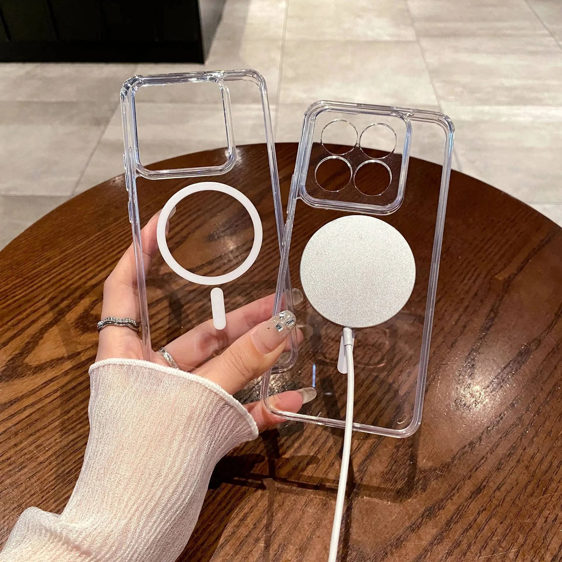 Luxus Transparente Magnethülle Xiaomi Mi 12-14