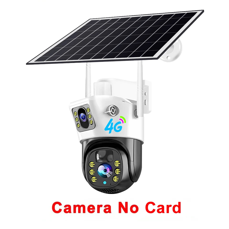 WiFi Dual-Lens Camera 4G Solar Night Vision Outdoor