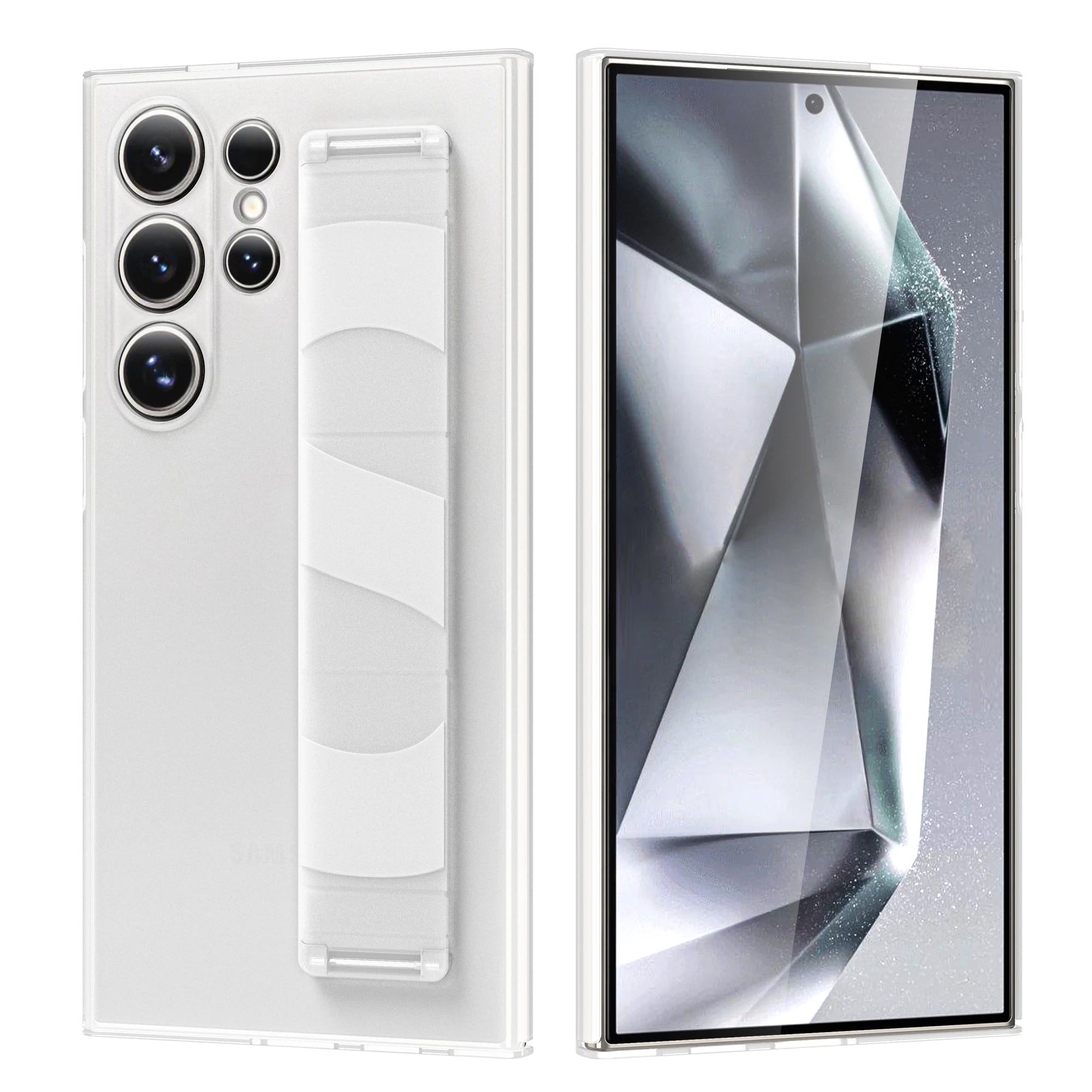 Matte Handyhülle mit Handschlaufe für Samsung S25