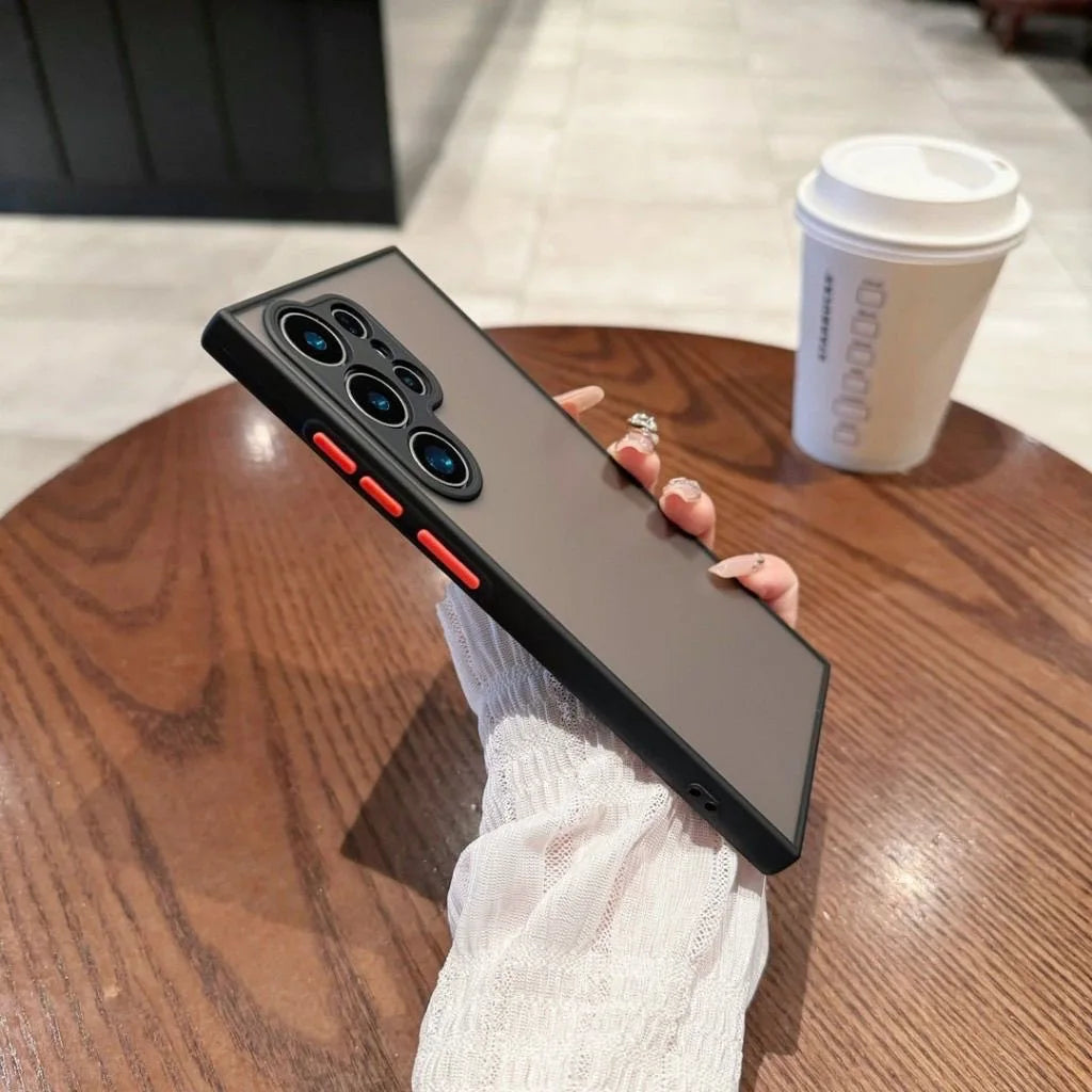 Matt transparente Stoßschutz-Hülle Samsung