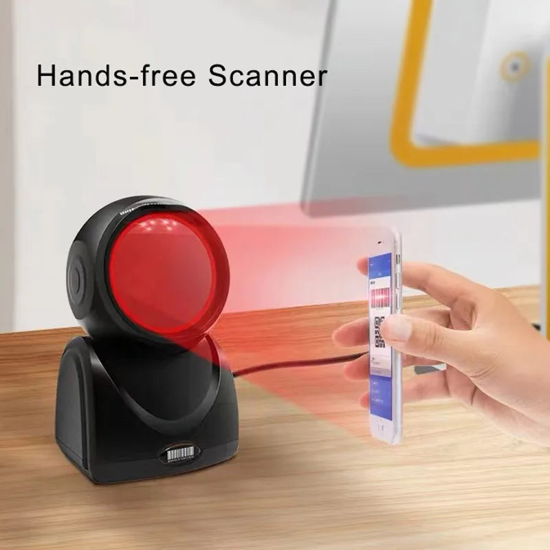 2D QR Barcode-Scanner USB Freihändig Desktopgerät