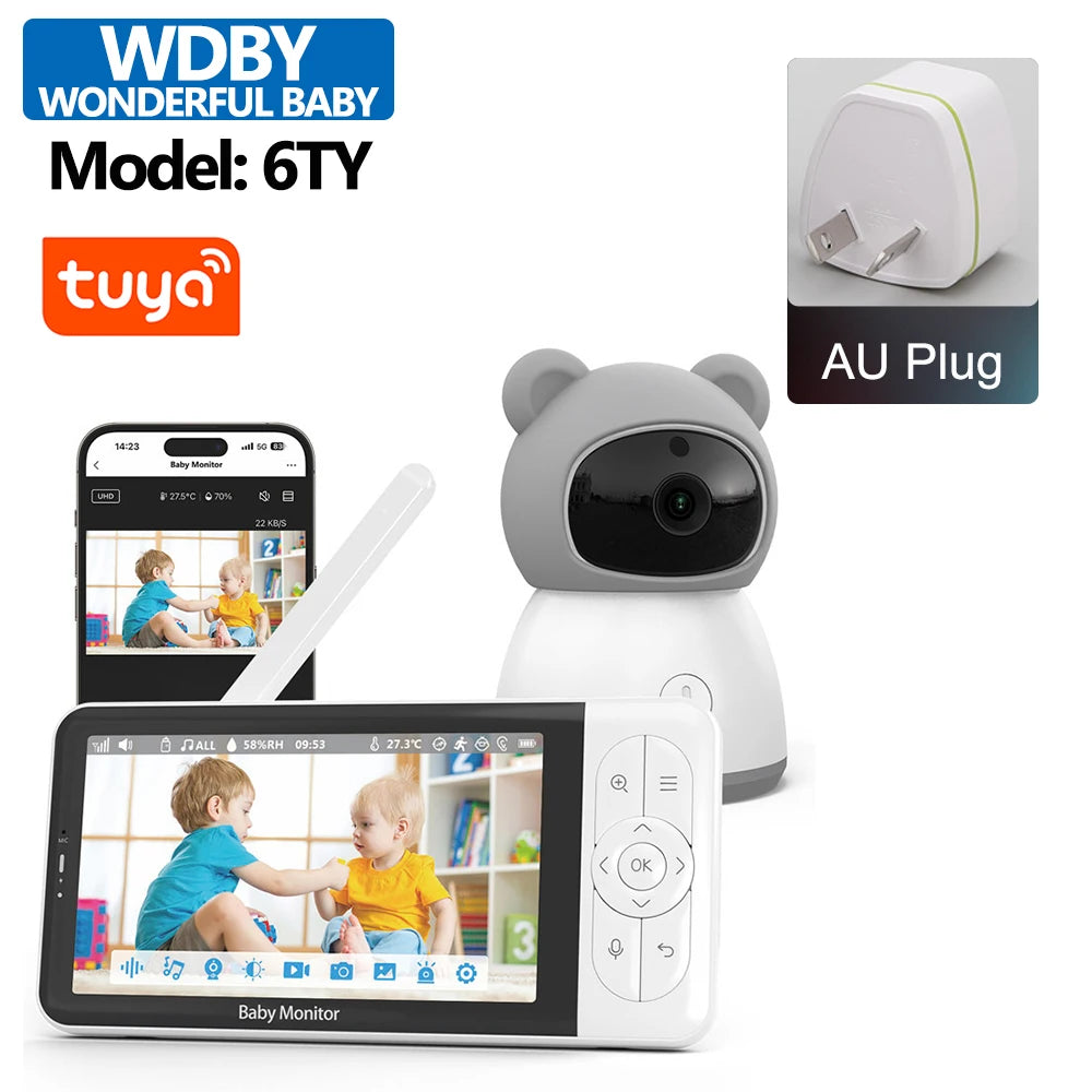 1080P Babyphone mit 5 Zoll Display und Temperatur