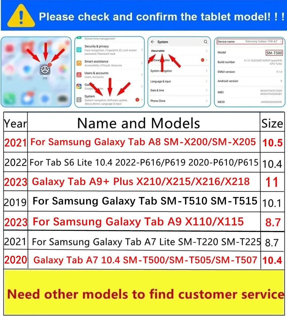 Étui pour Samsung Galaxy Tab 10-10,5 pouces