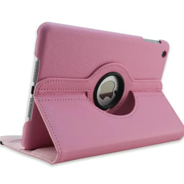 Rotating iPad case with stand function