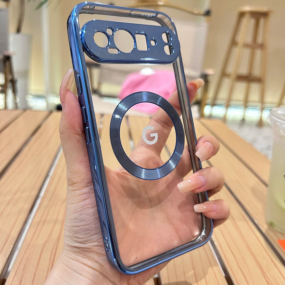 Transparente Magnet-Hülle für Pixel 8/7A