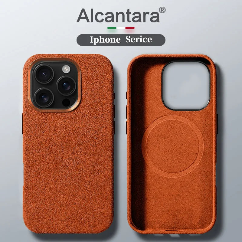 Alcantara Lederhülle für iPhone 17 Pro Max