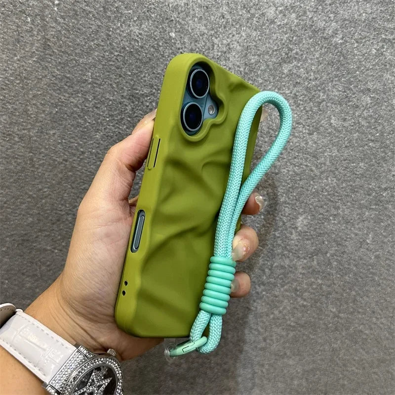 Stylish silicone lanyard case for iPhone 17 Pro