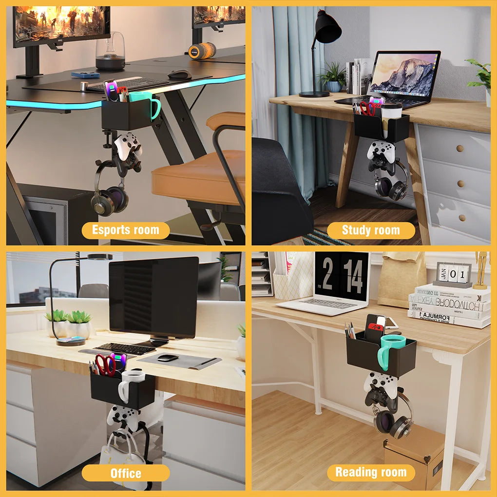 Multifunctional 5-in-1 desk mount for gaming