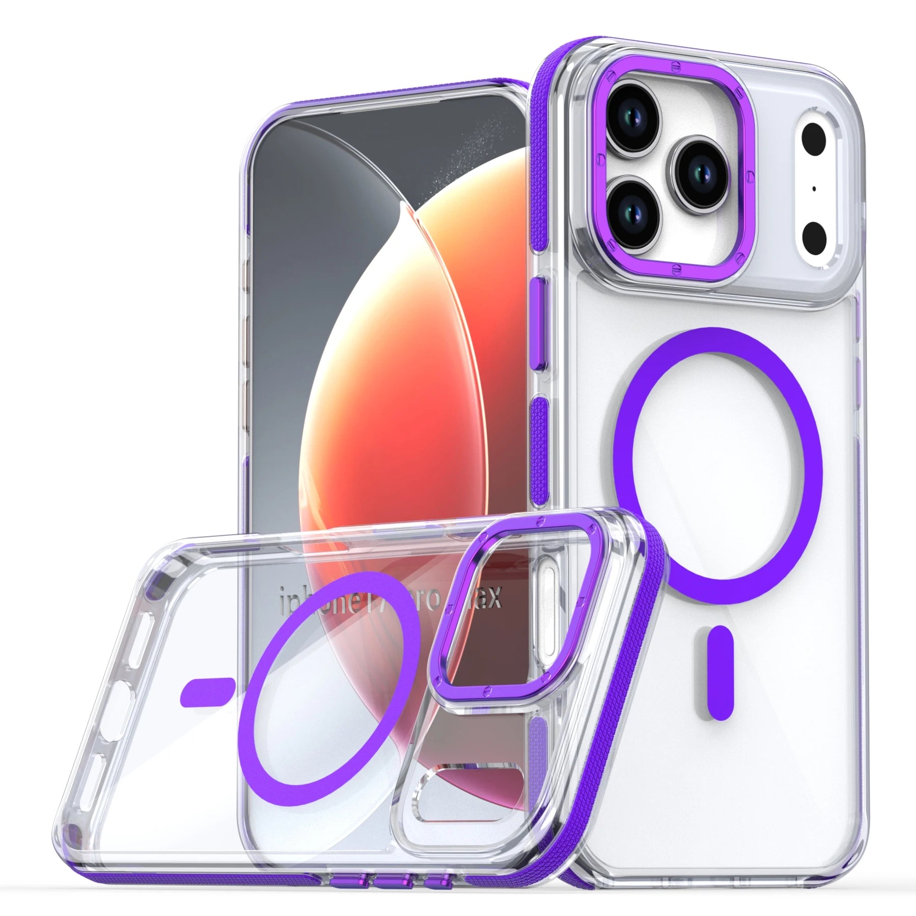 Luxuriöse magnetische Magsafe Clear-Hülle für iPhone
