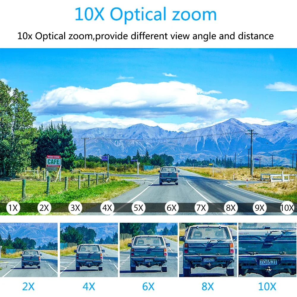 8MP 4K PTZ Dome IP Kamera mit Zoom & Nachtsicht