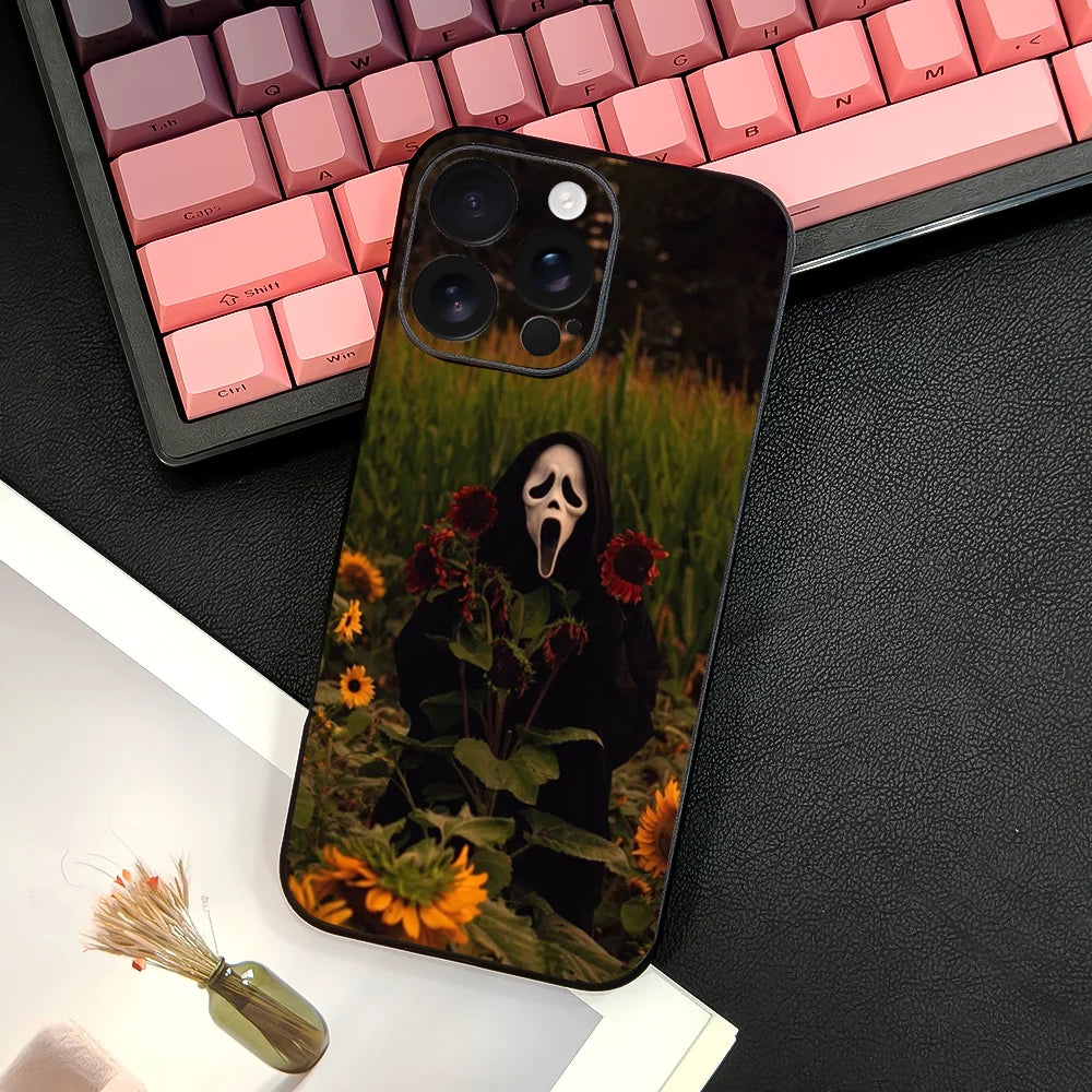 Ghost Face Scream iPhone Case TPU Soft Skin-Friendly
