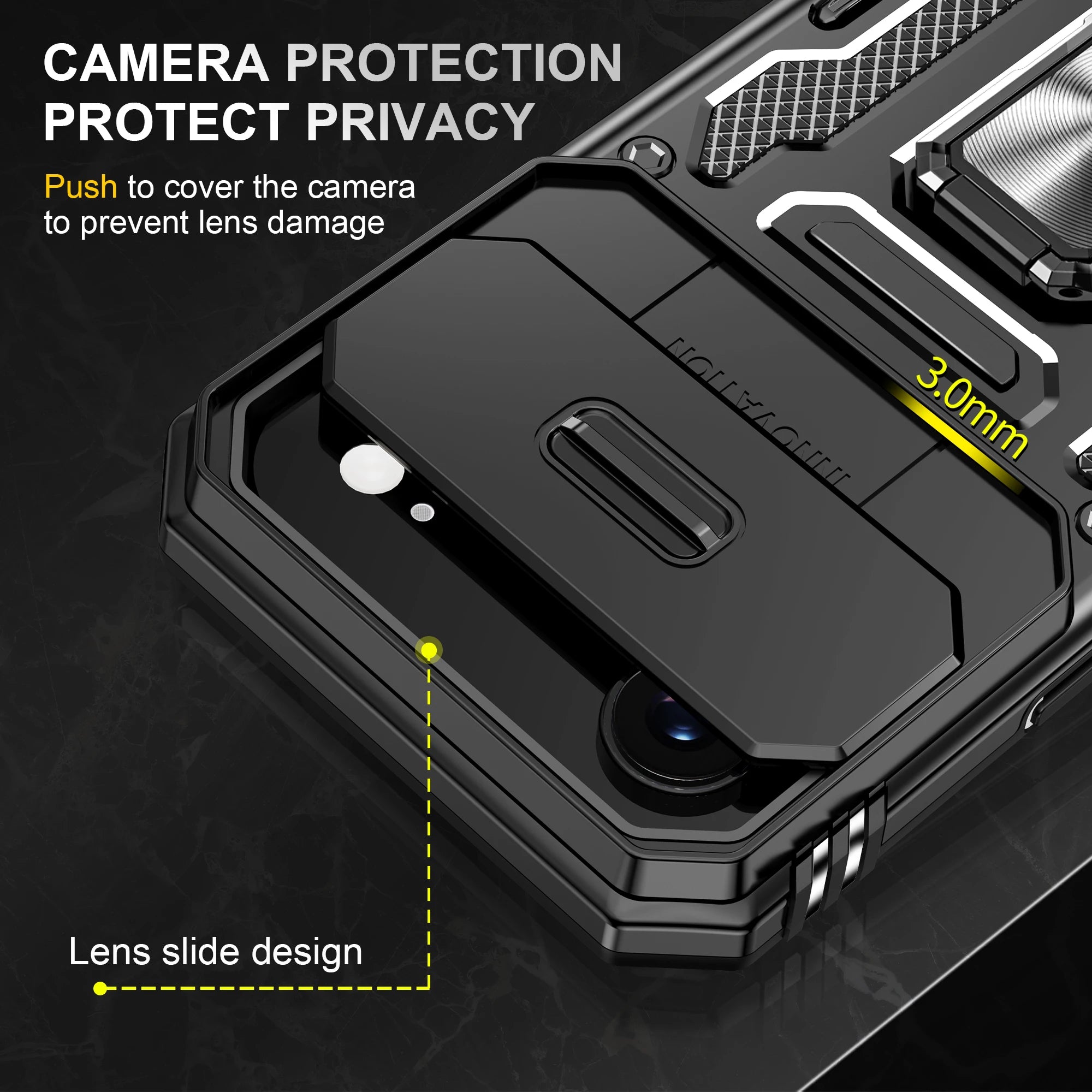 Hülle für iPhone 17 mit Ständer Ring – robust & praktisch