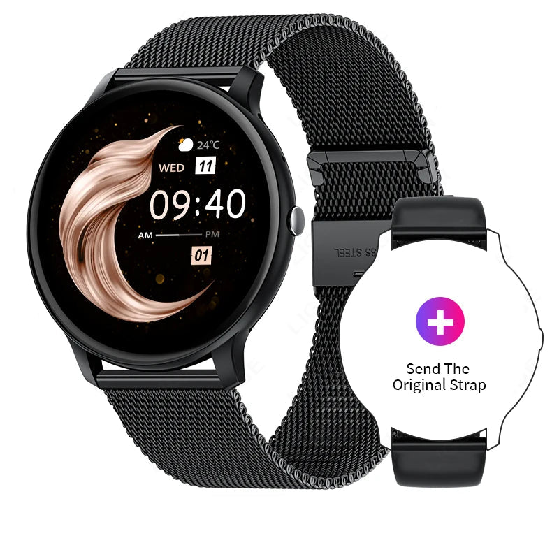 Smartwatch 2025 für Herren & Damen – Bluetooth-Anruf, Fitness, Herzfrequenz & Gesundheit