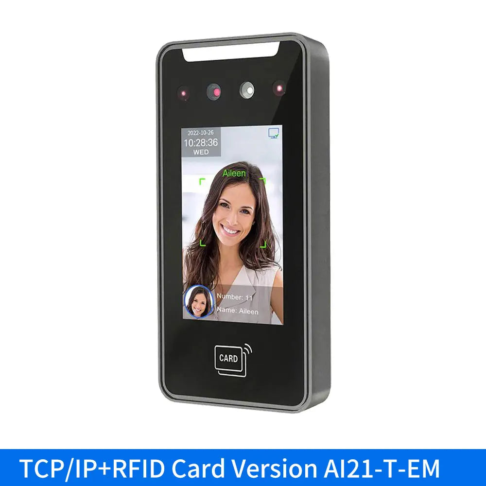 Facial recognition terminal with WiFi & time tracking