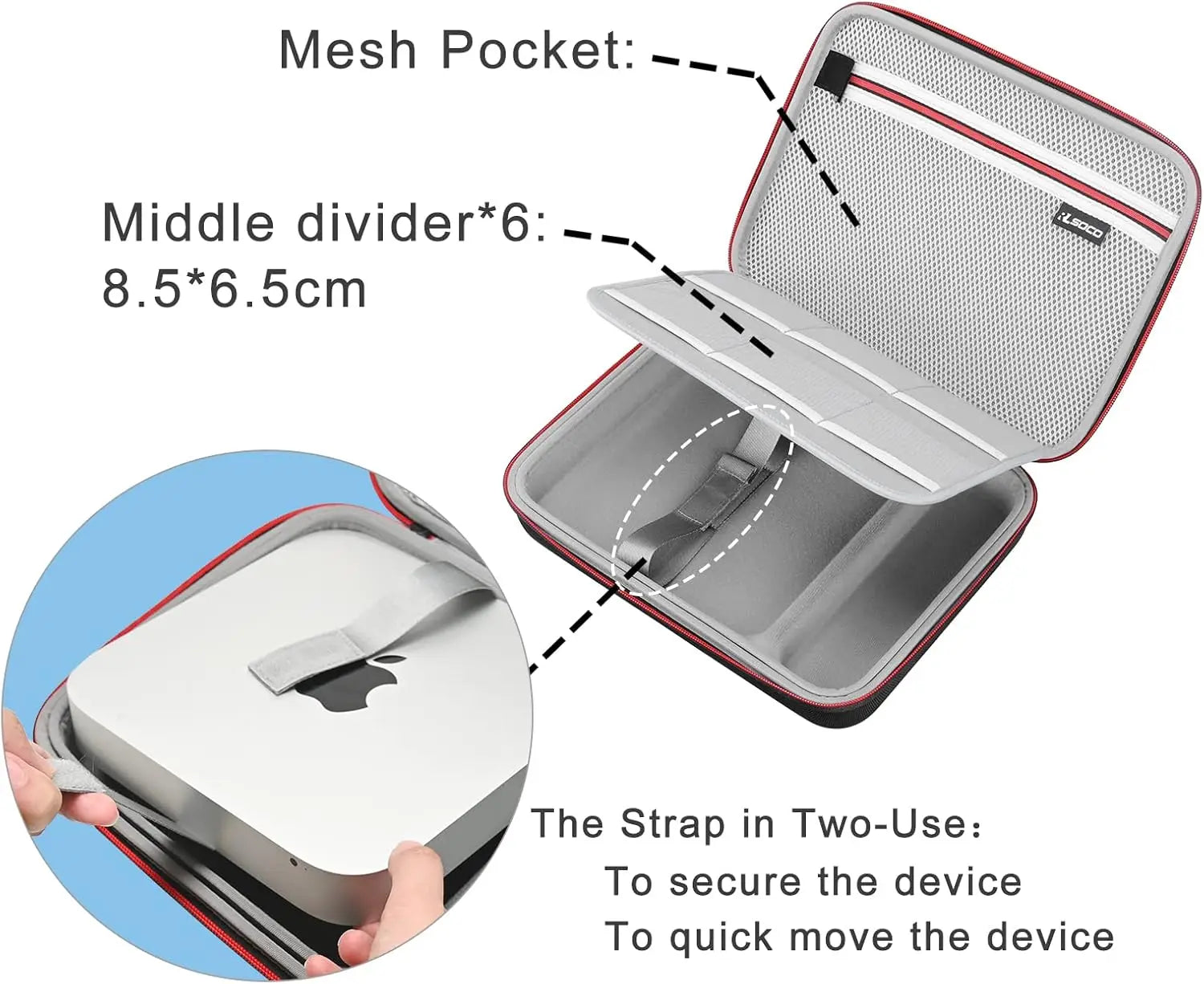 Hartschalen Tragetasche für Mac Mini M1/M2 Pro