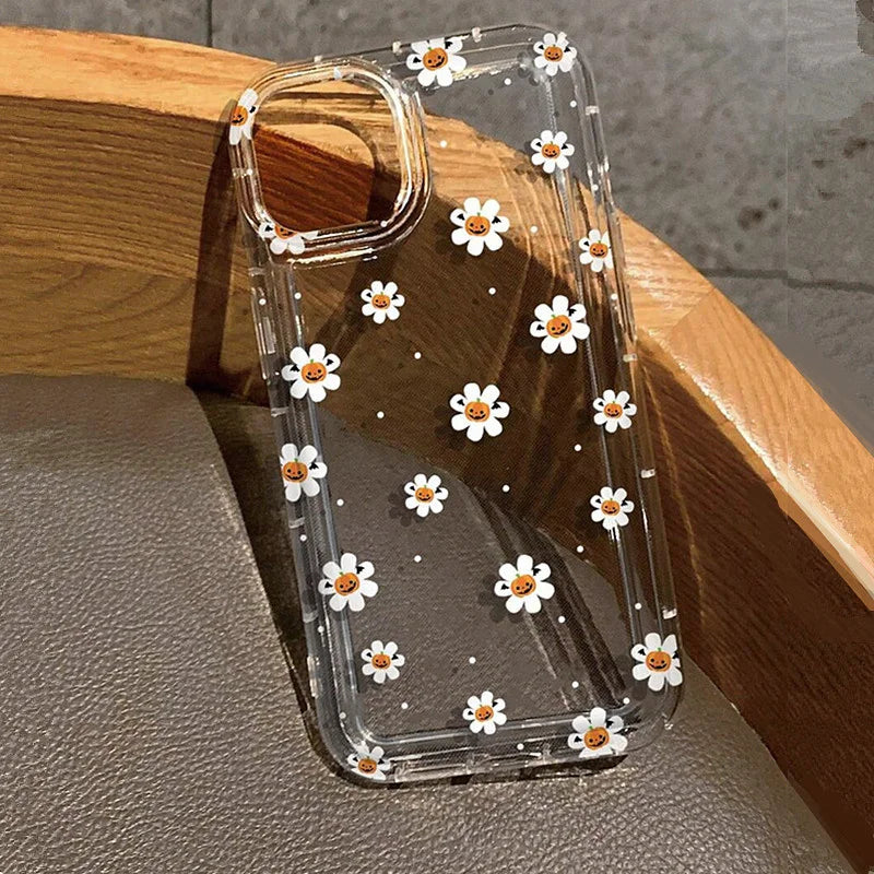 Transparente Halloween Kürbis Geist Hülle iPhone