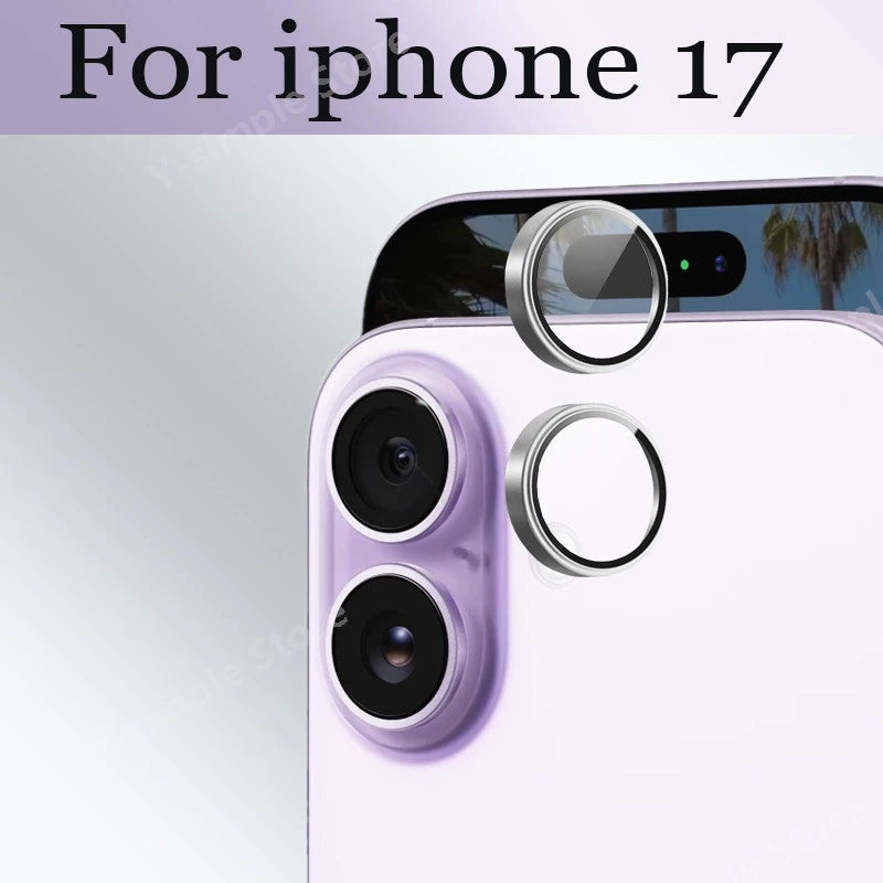 Metal camera protective ring for iPhone 17