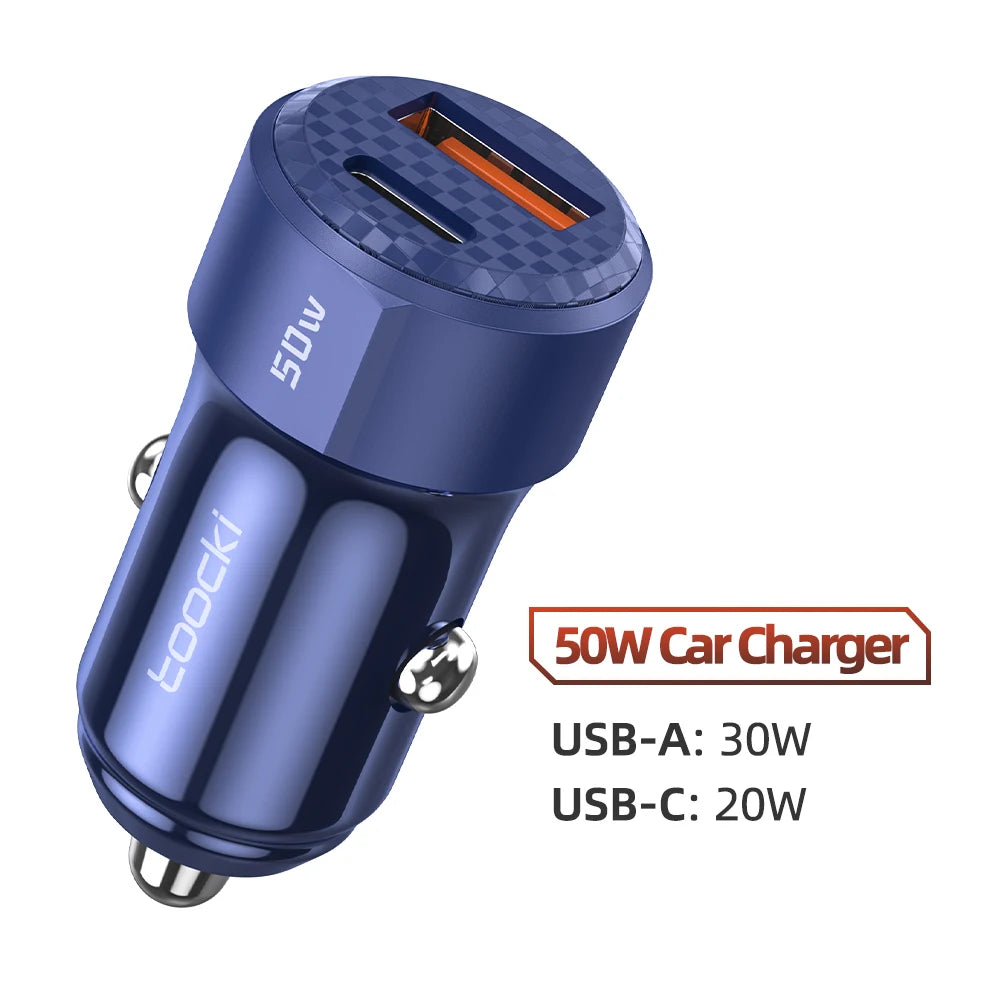 50W QC PD 3.0 Autoladegerät USB C