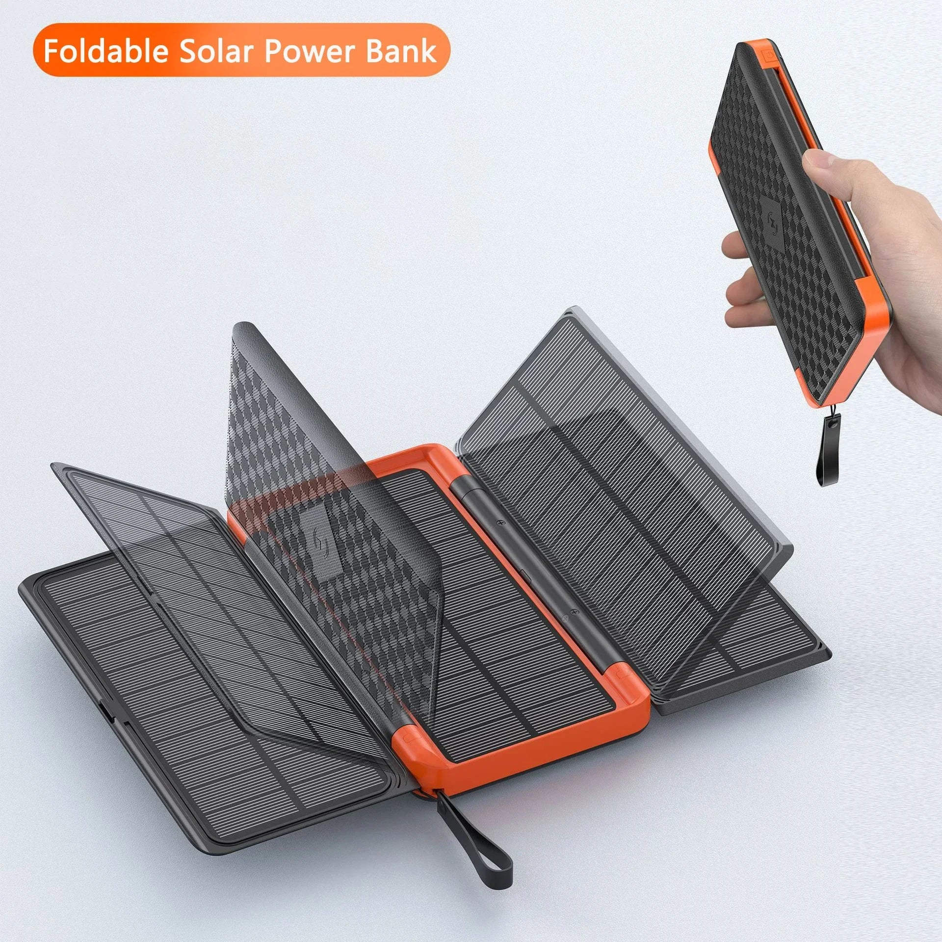 Solar Powerbank 20000mAh with Qi Wireless Function