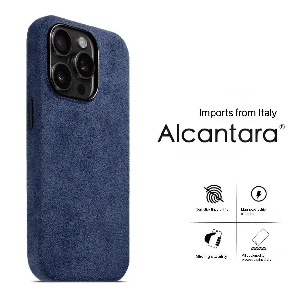 Alcantara Hülle für iPhone 17 Pro Max mit MagSafe