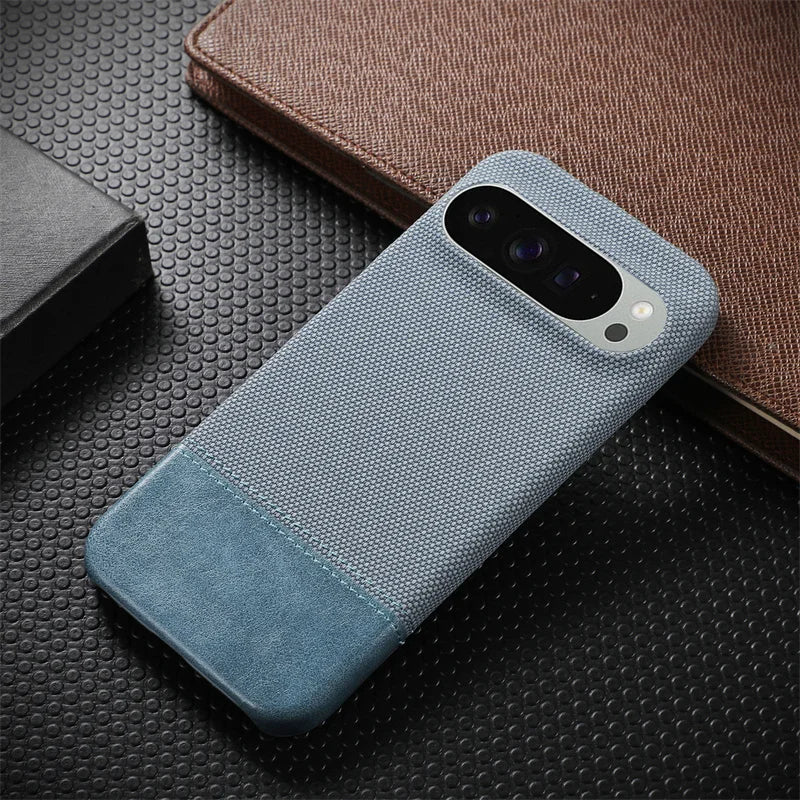 Matte linen leather case for Pixel