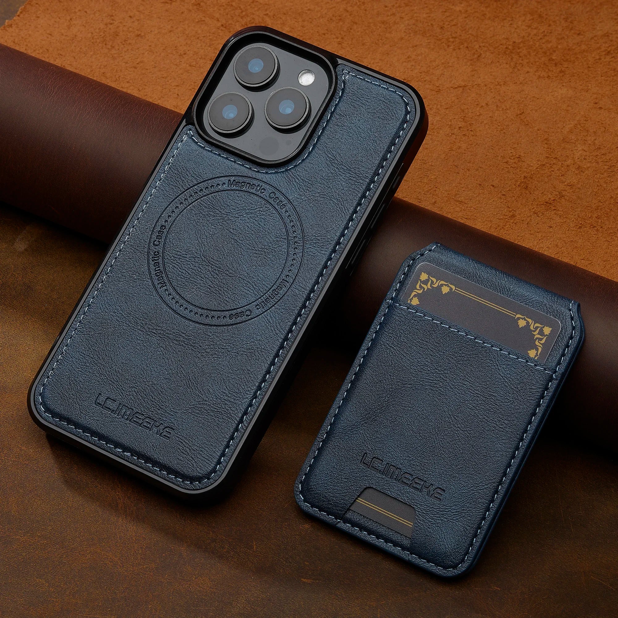 2-in-1 Lederhülle für iPhone 17 mit Kartenfach