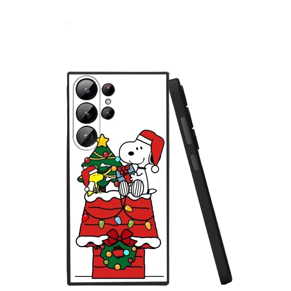 Cartoon Snoopy Weihnachts Handyhülle für Samsung S25