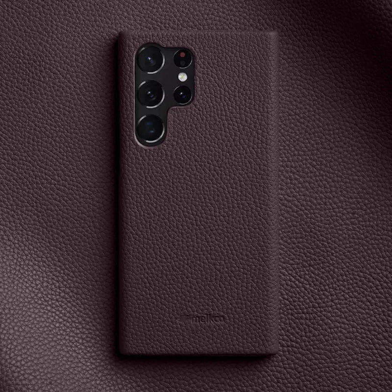 Handgefertigte Echtledertasche für Galaxy S25 Ultra