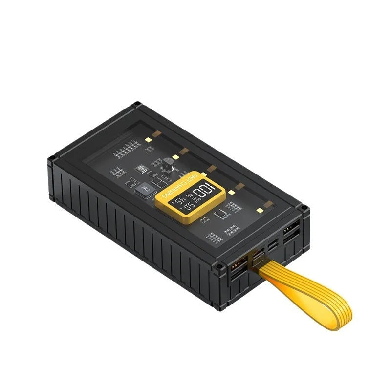 Transparente Powerbank 20000–50000mAh Schnellladung