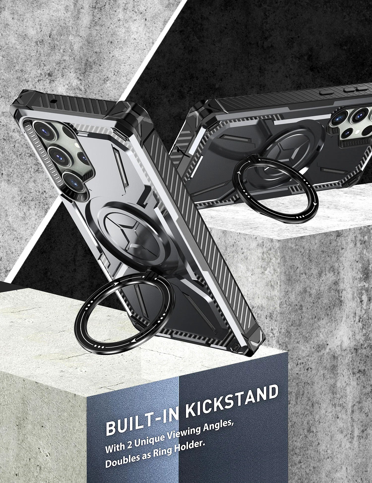 Metallhülle mit Magnet & Ständer